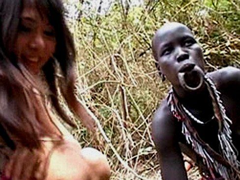 African fucking girl while people