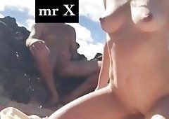 Wife fucks strangers beach